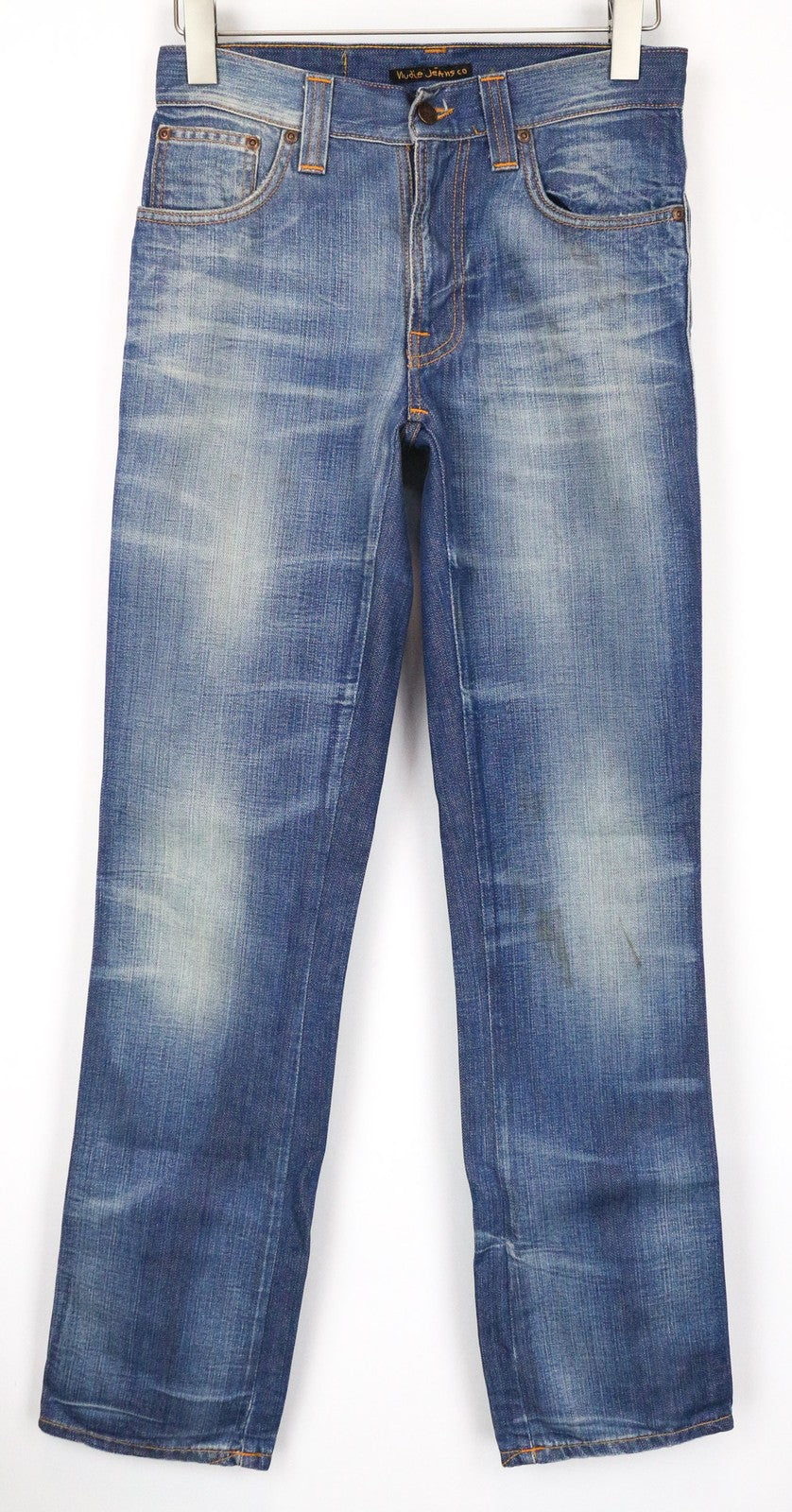 NUDIE JEANS Slim Jim Broken Dream Men's Jeans W29/L32 Blue Slim Non-Stretch