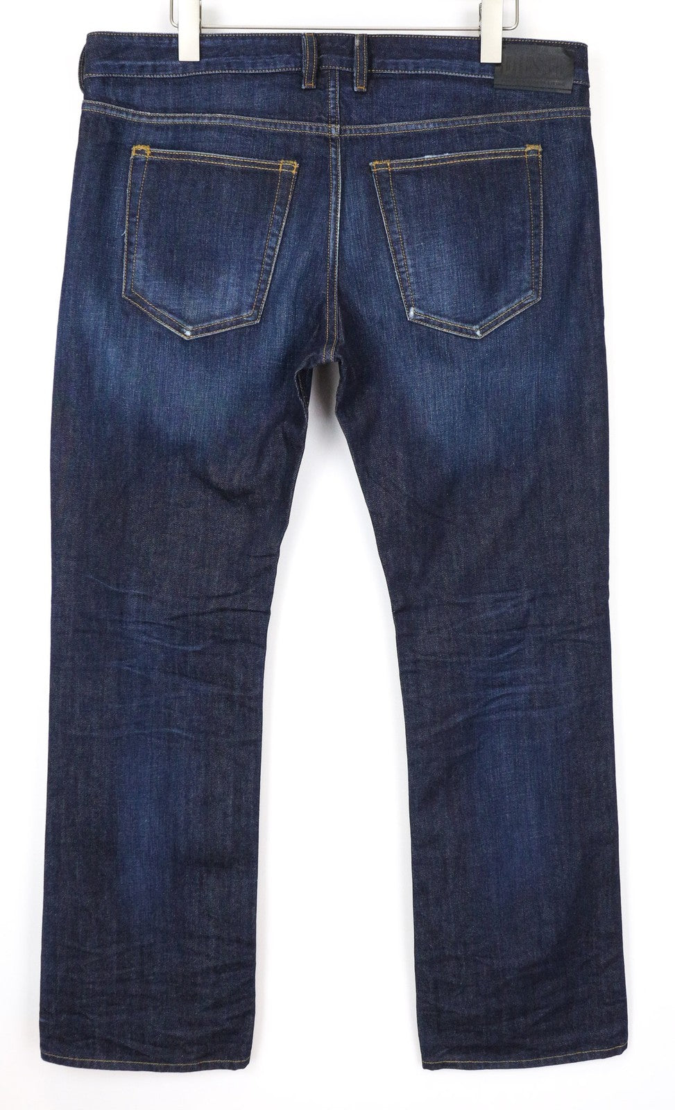 DIESEL D-Ligenz 088AN vyriški džinsai W38/L32 tamsiai mėlyni, skalbti, laisvo kirpimo, grynos medvilnės 