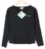 TUCANO URBANO T-TU moteriški marškinėliai su šviesą atspindinčia V formos iškirpte, juodi, XS dydžio 