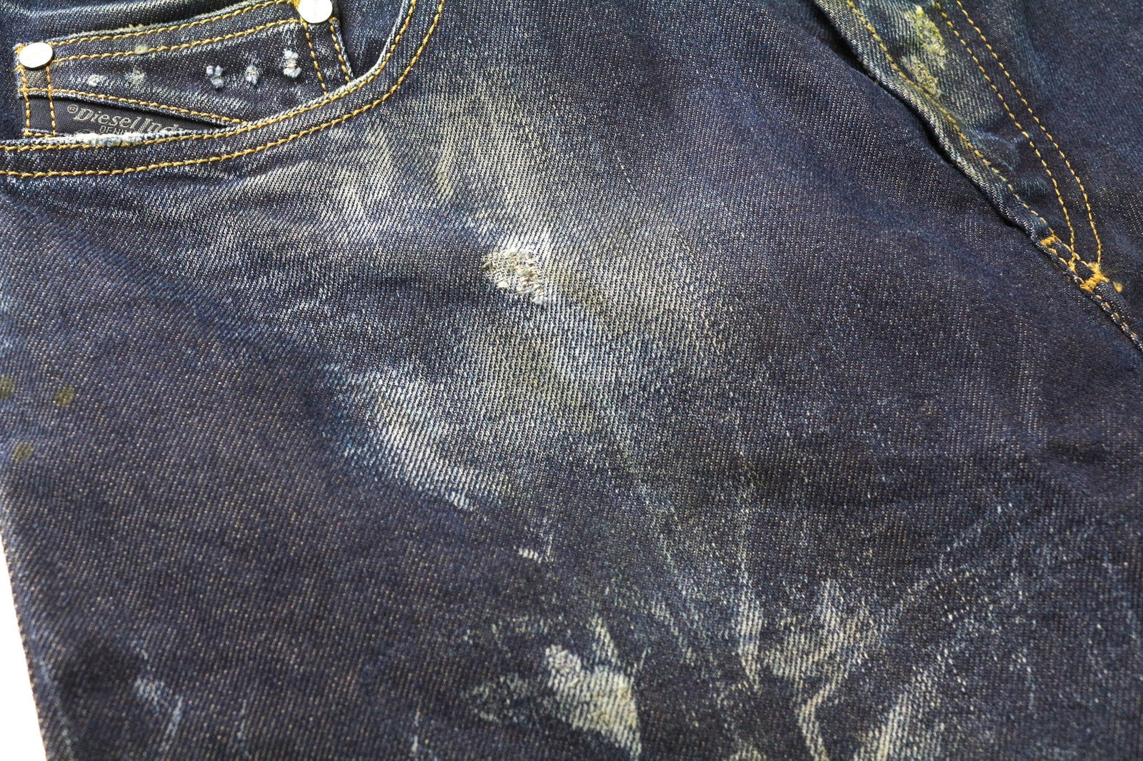 DIESEL Jifer 084SW vyriški džinsai W31/L32 mėlyni, ploni, siaurėjantys, tamprūs, dažyti, skalbti 