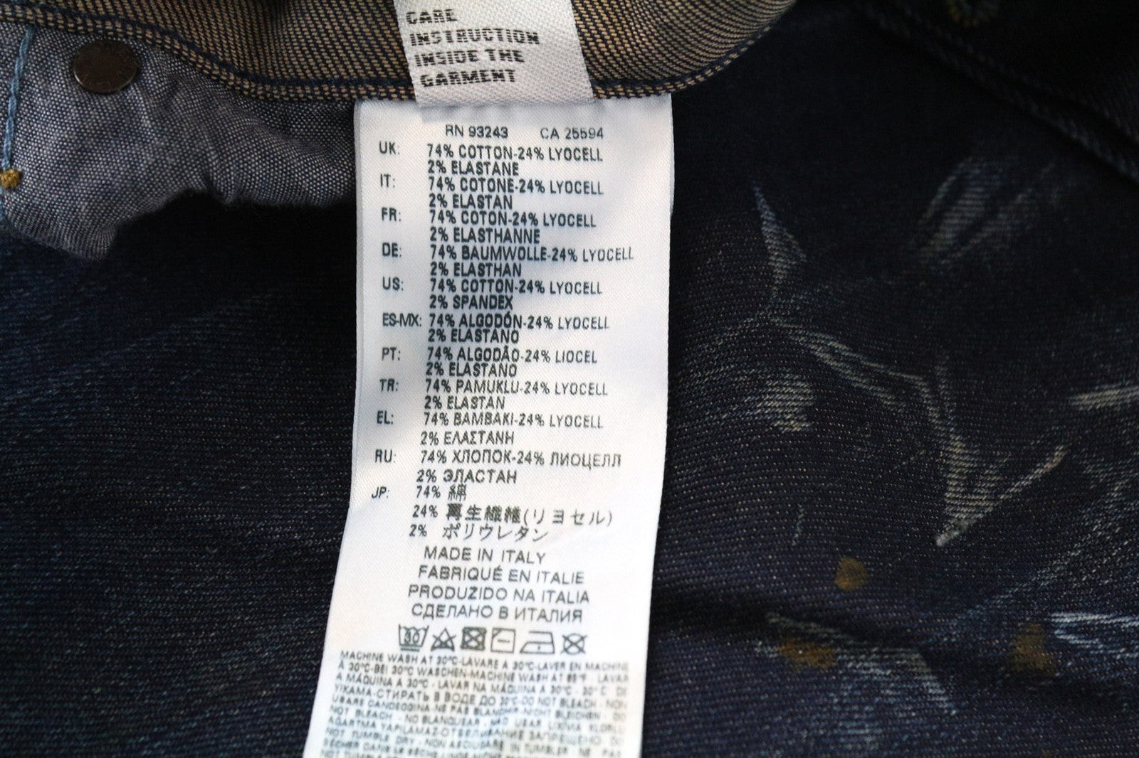 DIESEL Jifer 084SW vyriški džinsai W31/L32 mėlyni, ploni, siaurėjantys, tamprūs, dažyti, skalbti 