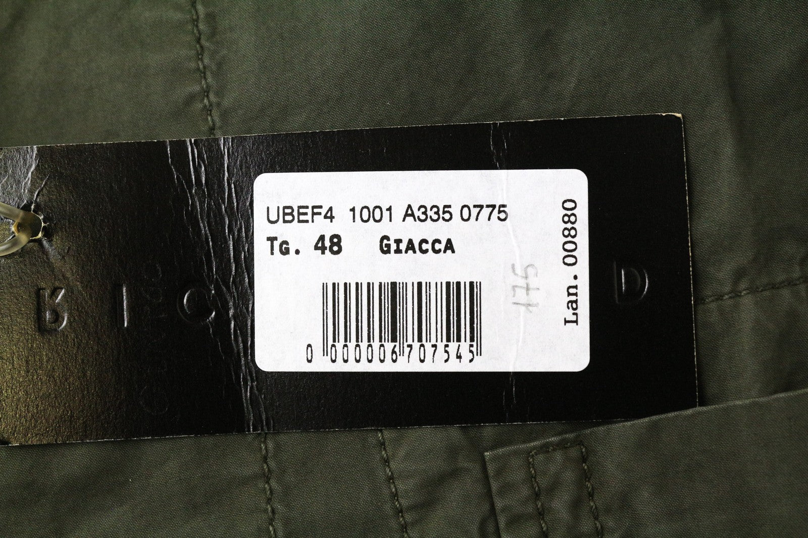 RICHMOND vyriškas IT48 žalias medvilninis dizainerio švarkas be pamušalo, klasikinis, su dviem sagomis 