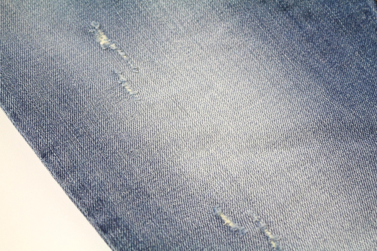 TAKESHY KUROSAWA TK 75 vyriški džinsai W34 mėlyni, apdriskę, ploni, tamprūs, su sagomis 