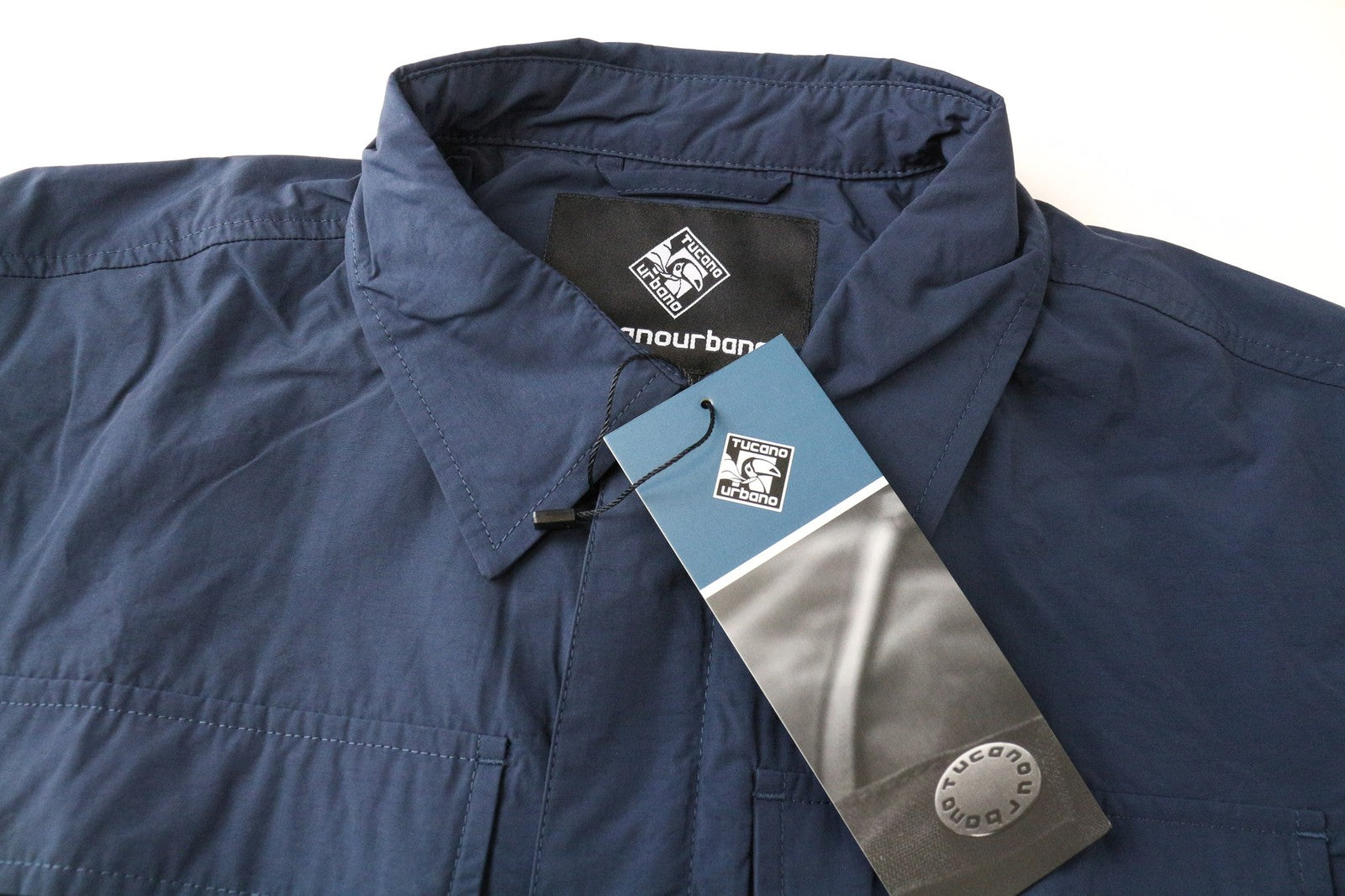 TUCANO URBANO Albertina moteriška striukė EU44 tamsiai mėlynos medvilnės mišinio moto vėjo striukė 