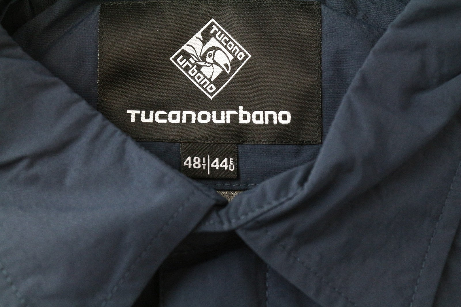 TUCANO URBANO Albertina moteriška striukė EU44 tamsiai mėlynos medvilnės mišinio moto vėjo striukė 