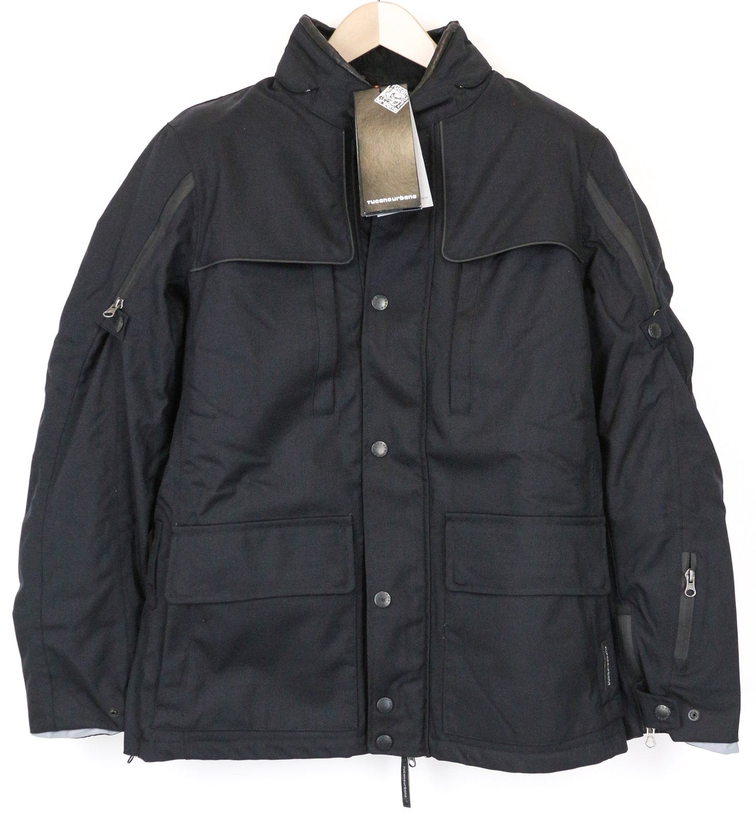 TUCANO URBANO Ermes vyriška paspirtuko striukė S, juoda, su kvėpuojančiu paminkštinimu 