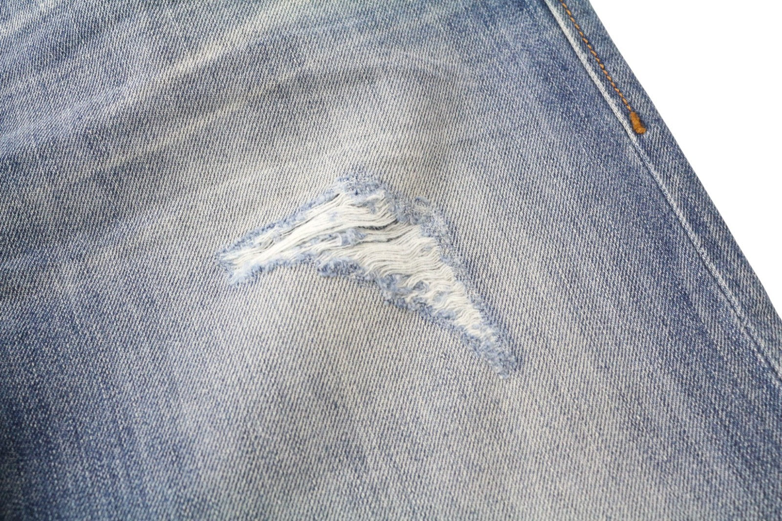 DIESEL Buster R95T8 Men's Jeans W34/L34 Blue Taper Slim Non-Stretch Distressed