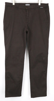 HARMONT &amp; BLAINE vyriškos kelnės 56 tamsiai rudos laisvalaikio medvilnės tamprios plokščia priekine dalimi 