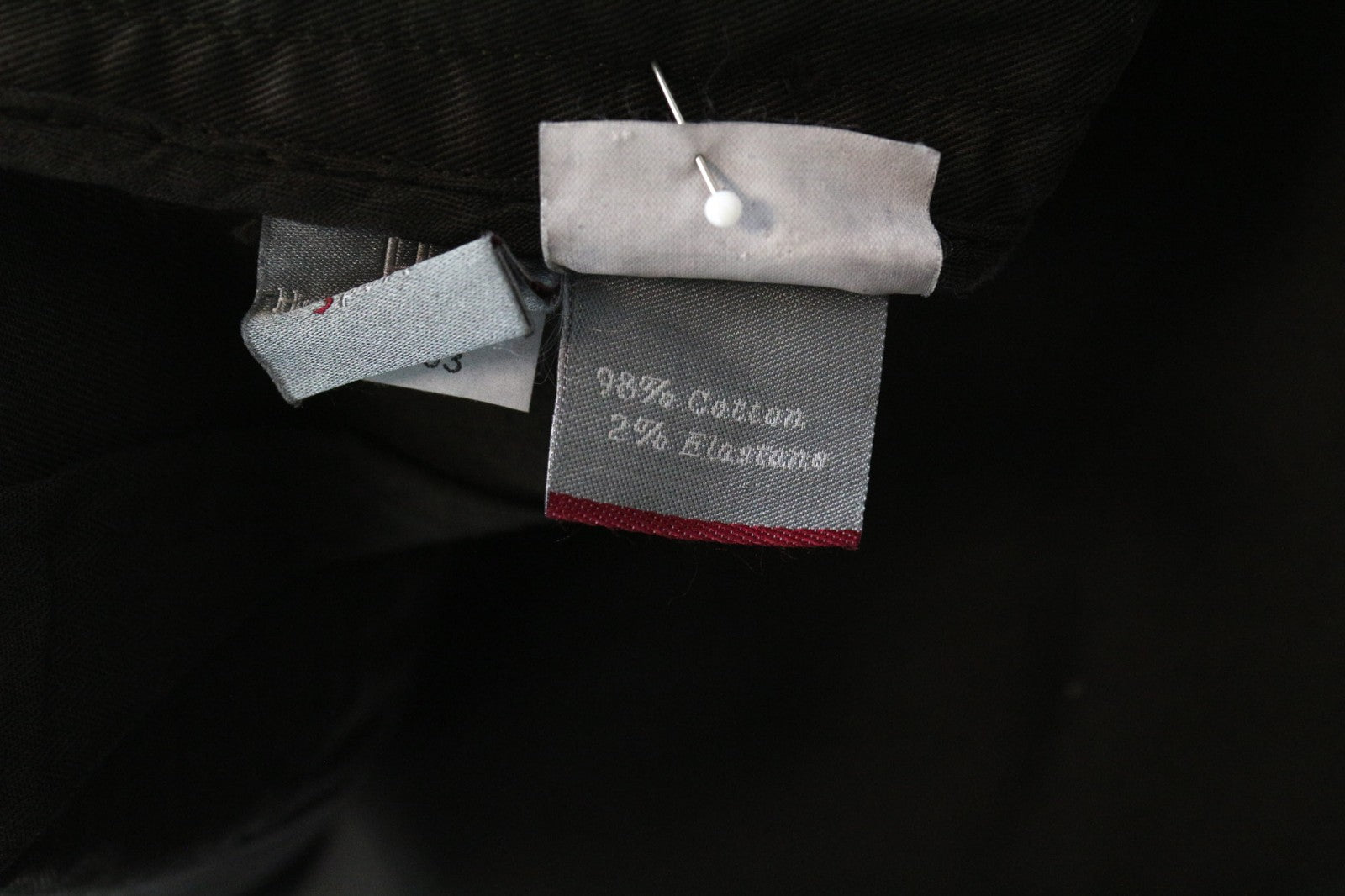 HARMONT &amp; BLAINE vyriškos kelnės 56 tamsiai rudos laisvalaikio medvilnės tamprios plokščia priekine dalimi 