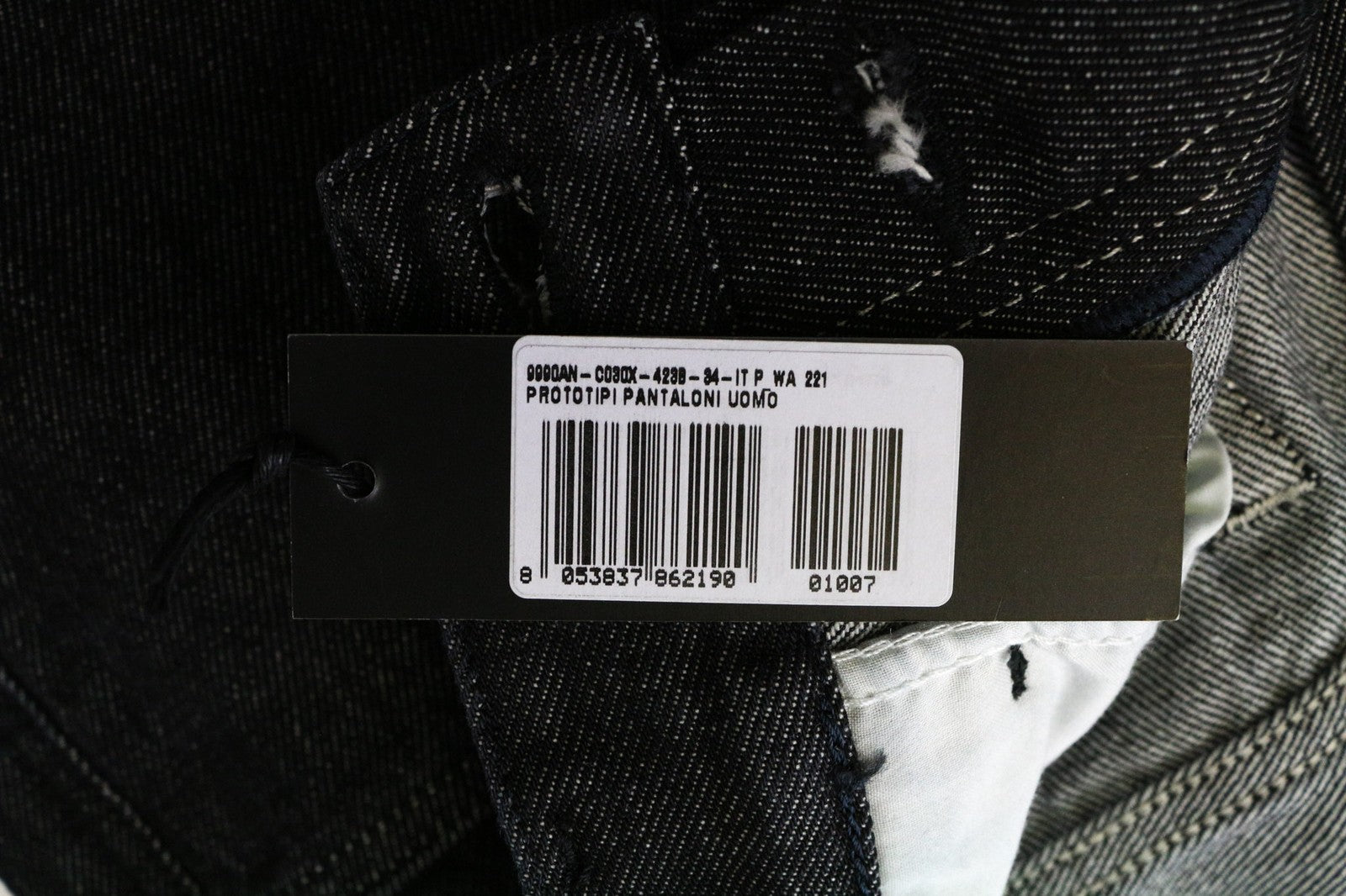 DIESEL Mharky 8880W Men's Jeans W34 Grey Slim Dark Casual 5-Pocket Plain Fit