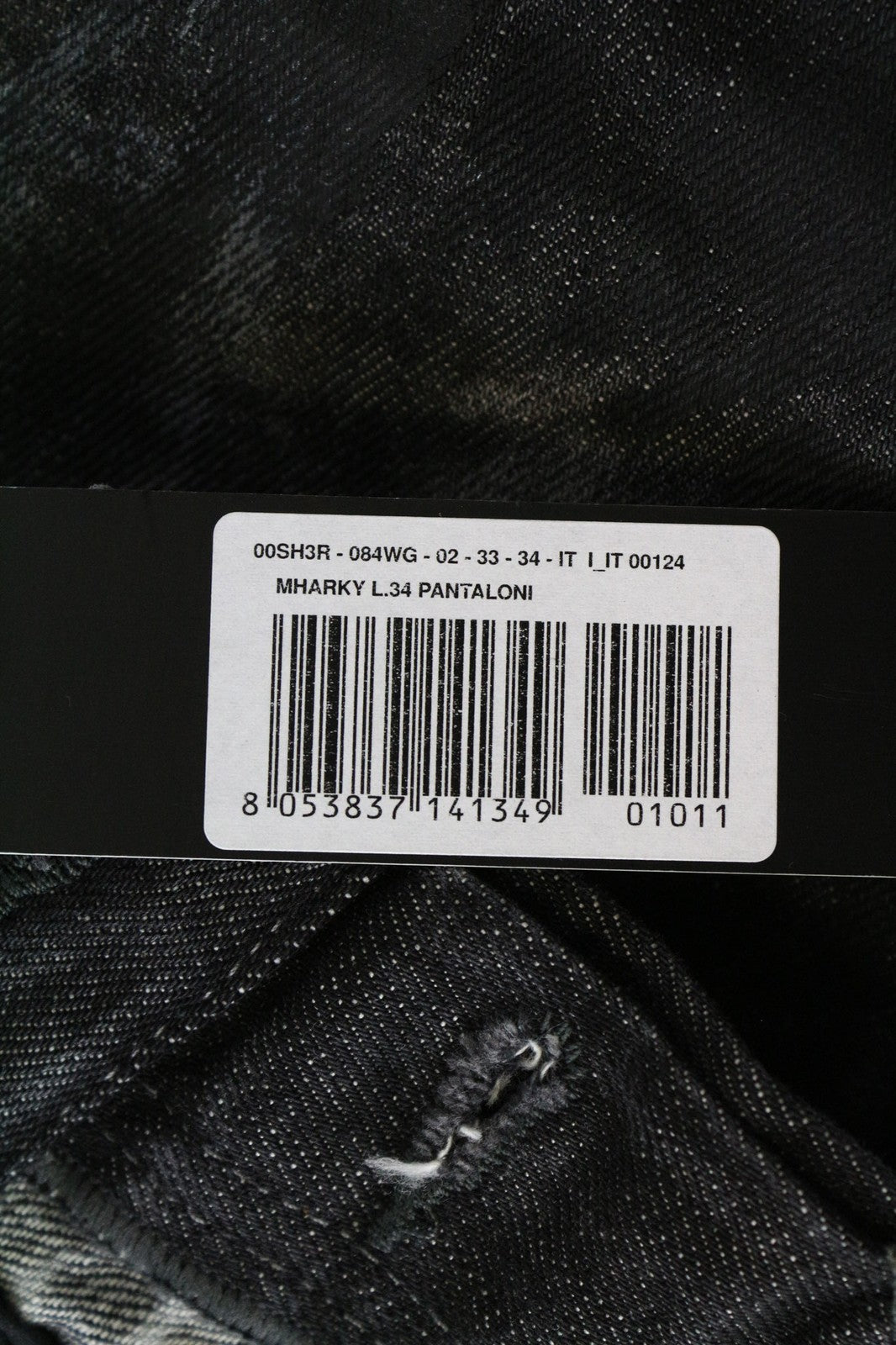 DIESEL Mharky 084WG vyriški džinsai W33/L34 pilki, aptempti, aptempti 