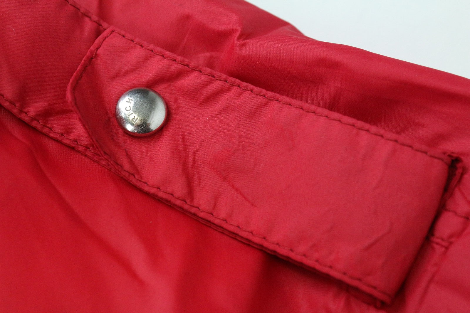 RICHMOND vyriška striukė IT48 ryškiai raudona dizainerio užtrauktuku, aukšta apykakle, klasikinio stiliaus, su pamušalu 