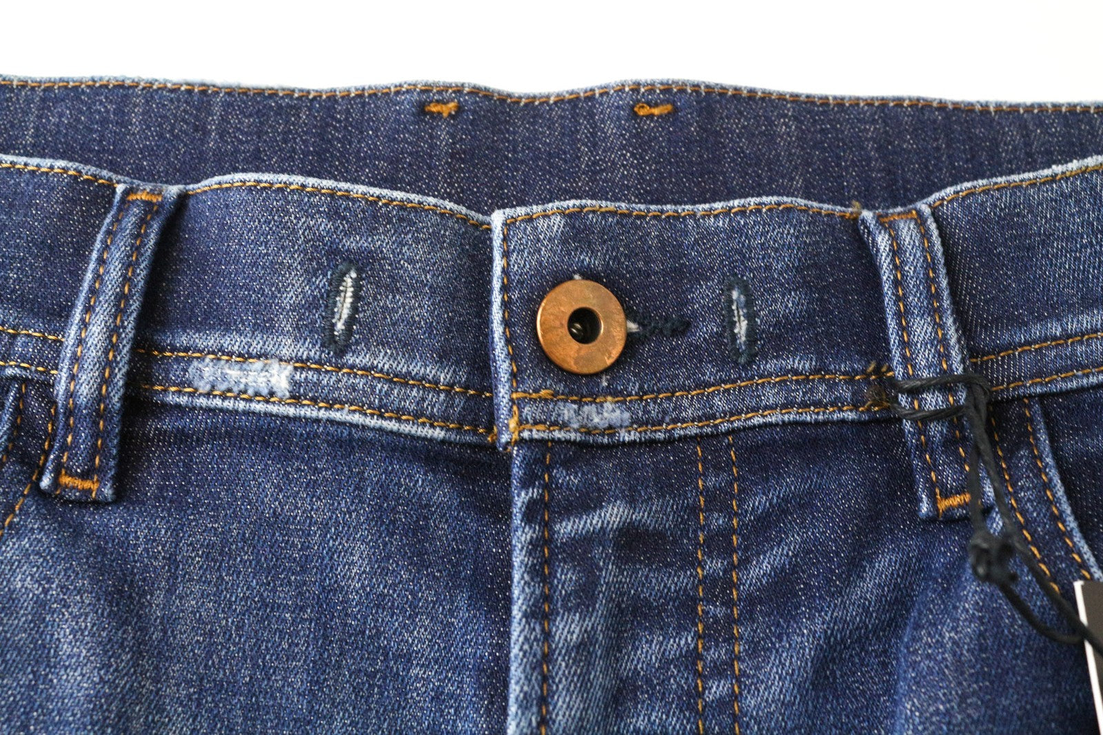 DIESEL Kly-NE 084YH Men's W32 Blue Washed Sweat Jogg Tapered Distressed Jean