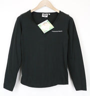 TUCANO URBANO T-TU moteriškas S dydžio juodas medvilninis megztinis su V formos iškirpte ilgomis rankovėmis 