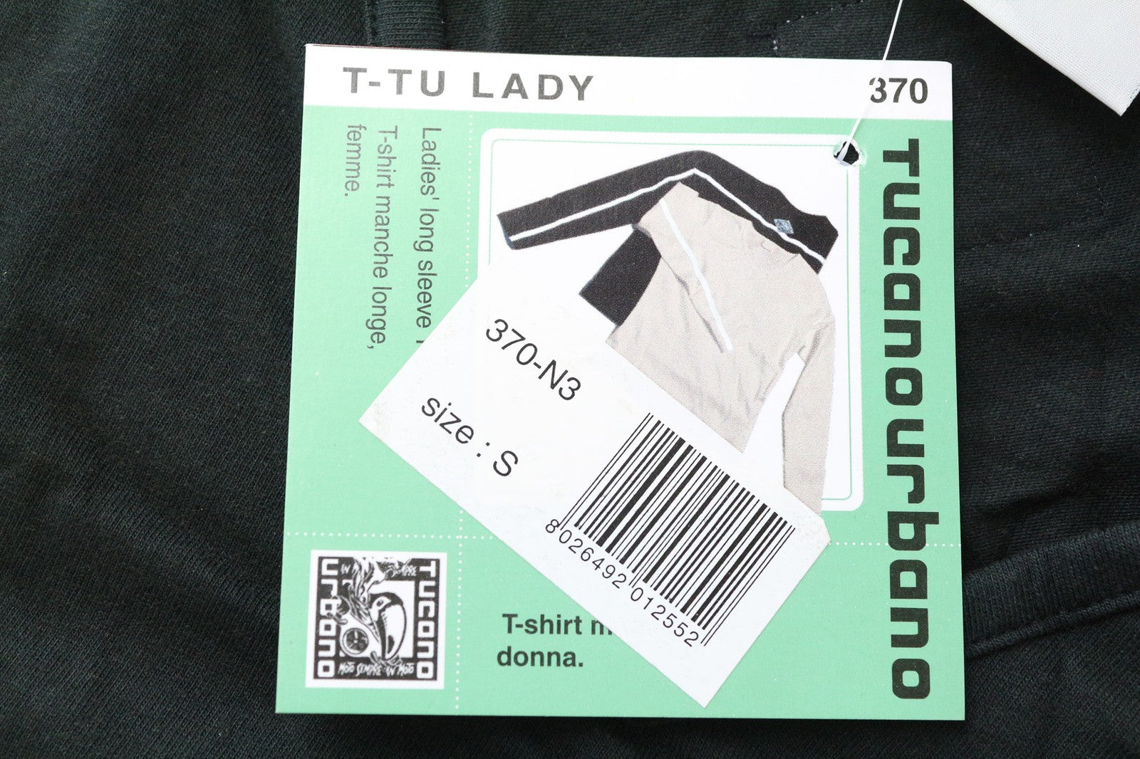 TUCANO URBANO T-TU moteriškas S dydžio juodas medvilninis megztinis su V formos iškirpte ilgomis rankovėmis 