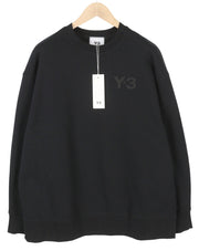 Y-3 YOHJI YAMAMOTO x Adidas vyriškas džemperis L, juodas, apvalios kaklo iškirptės, RRP239 