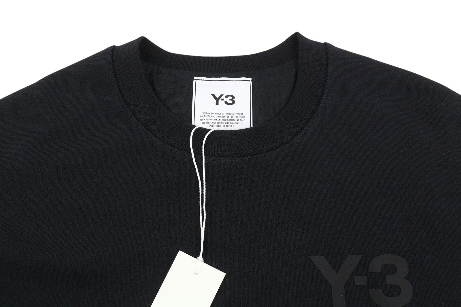 Y-3 YOHJI YAMAMOTO x Adidas vyriškas džemperis L, juodas, apvalios kaklo iškirptės, RRP239 