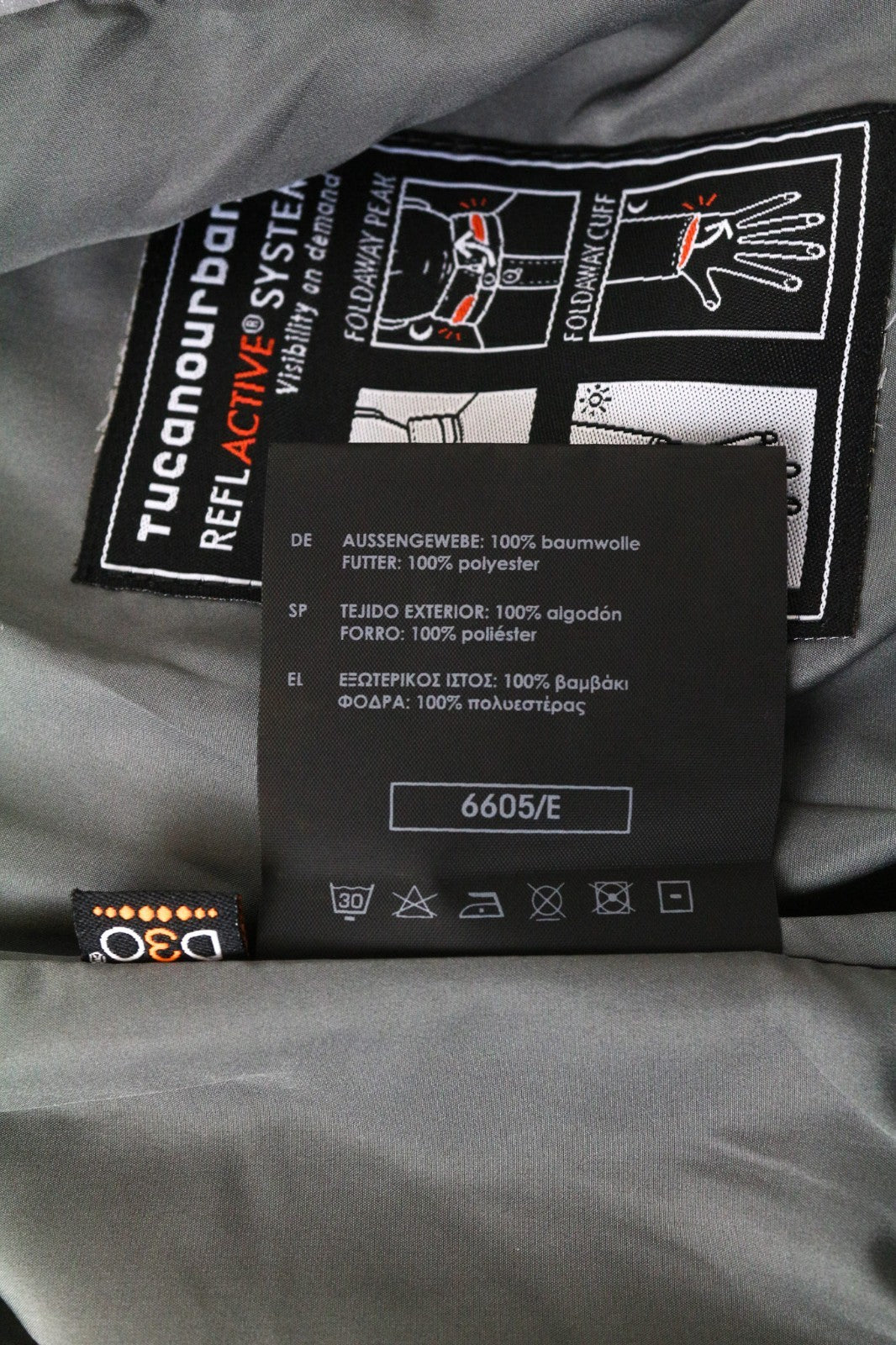 TUCANO URBANO Pol vyriška pilka medvilninė motociklininkų striukė, atspari vandeniui, vėjui ir vėjui S dydžio 