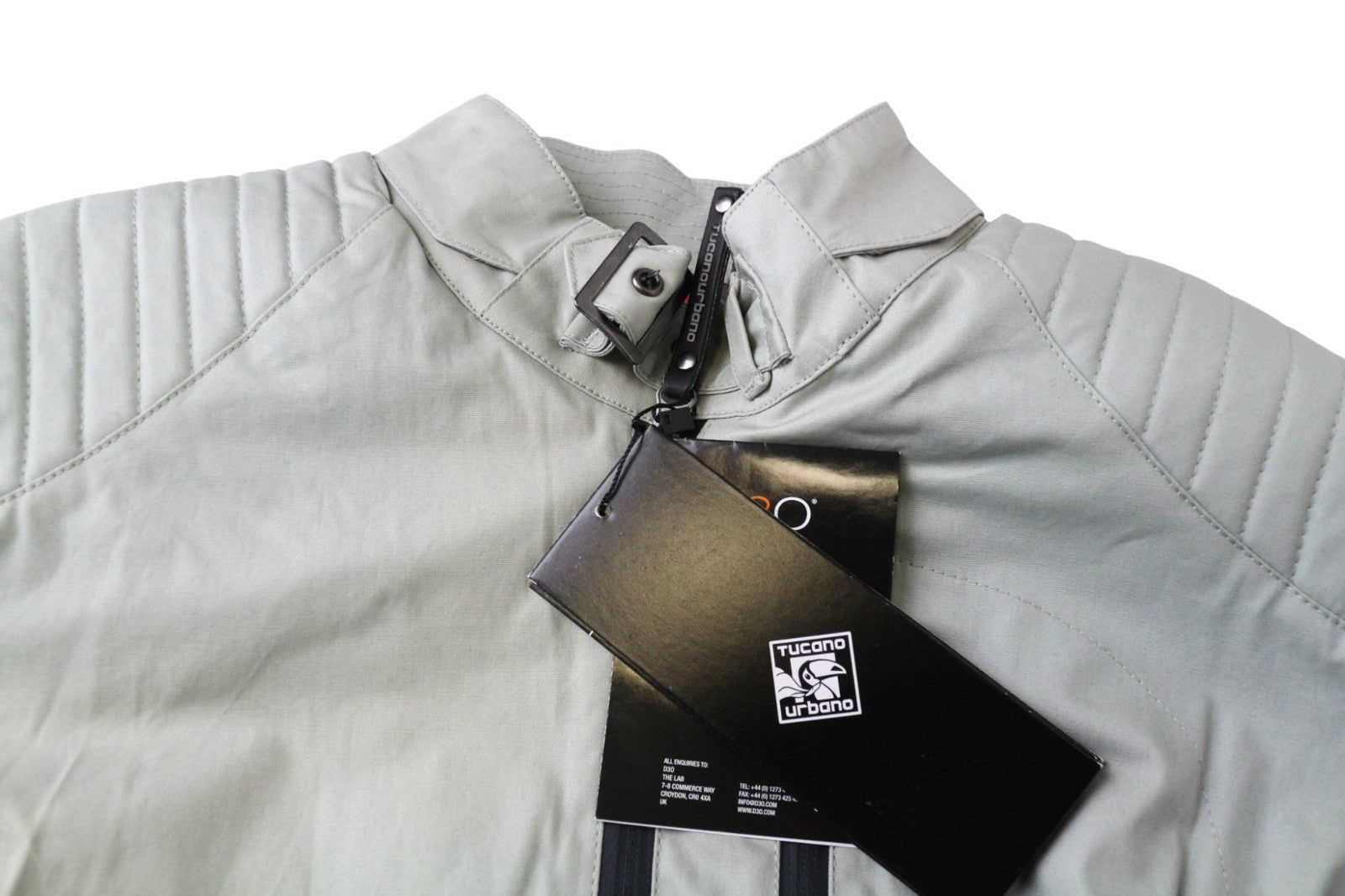 TUCANO URBANO Pol vyriška pilka medvilninė motociklininkų striukė, atspari vandeniui, vėjui ir vėjui S dydžio 