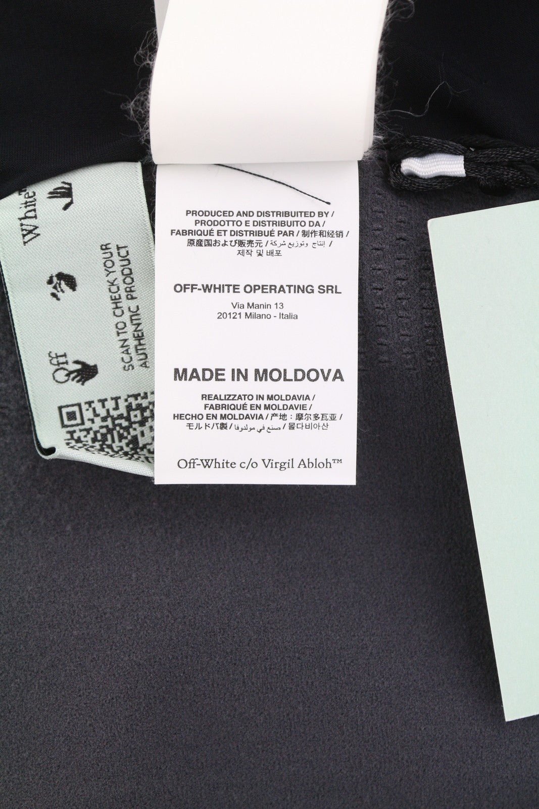 OFF-WHITE c/o VIRGIL ABLOH Active Windblock besiūlė vyriška striukė S, pilka RRP1250