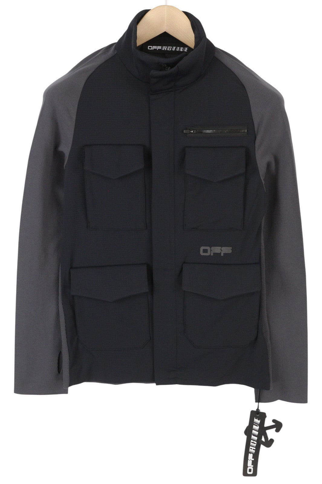 OFF-WHITE c/o VIRGIL ABLOH Active Windblock besiūlė vyriška striukė S, pilka RRP1250