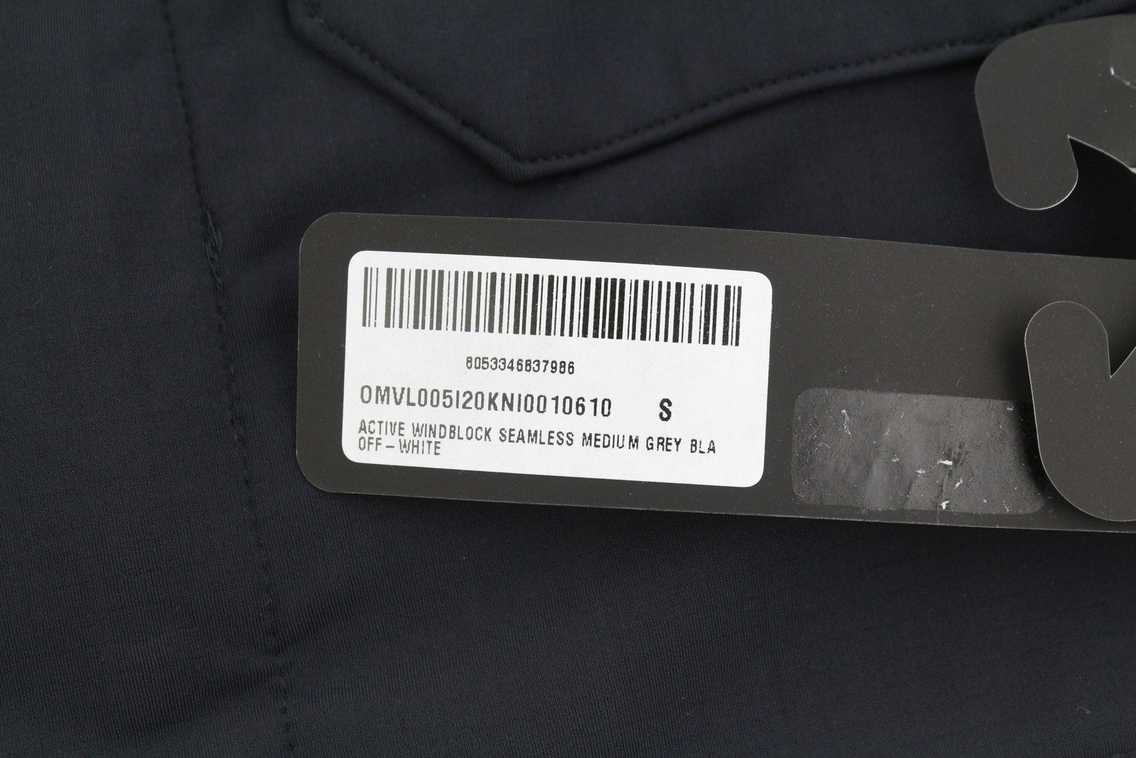 OFF-WHITE c/o VIRGIL ABLOH Active Windblock besiūlė vyriška striukė S, pilka RRP1250