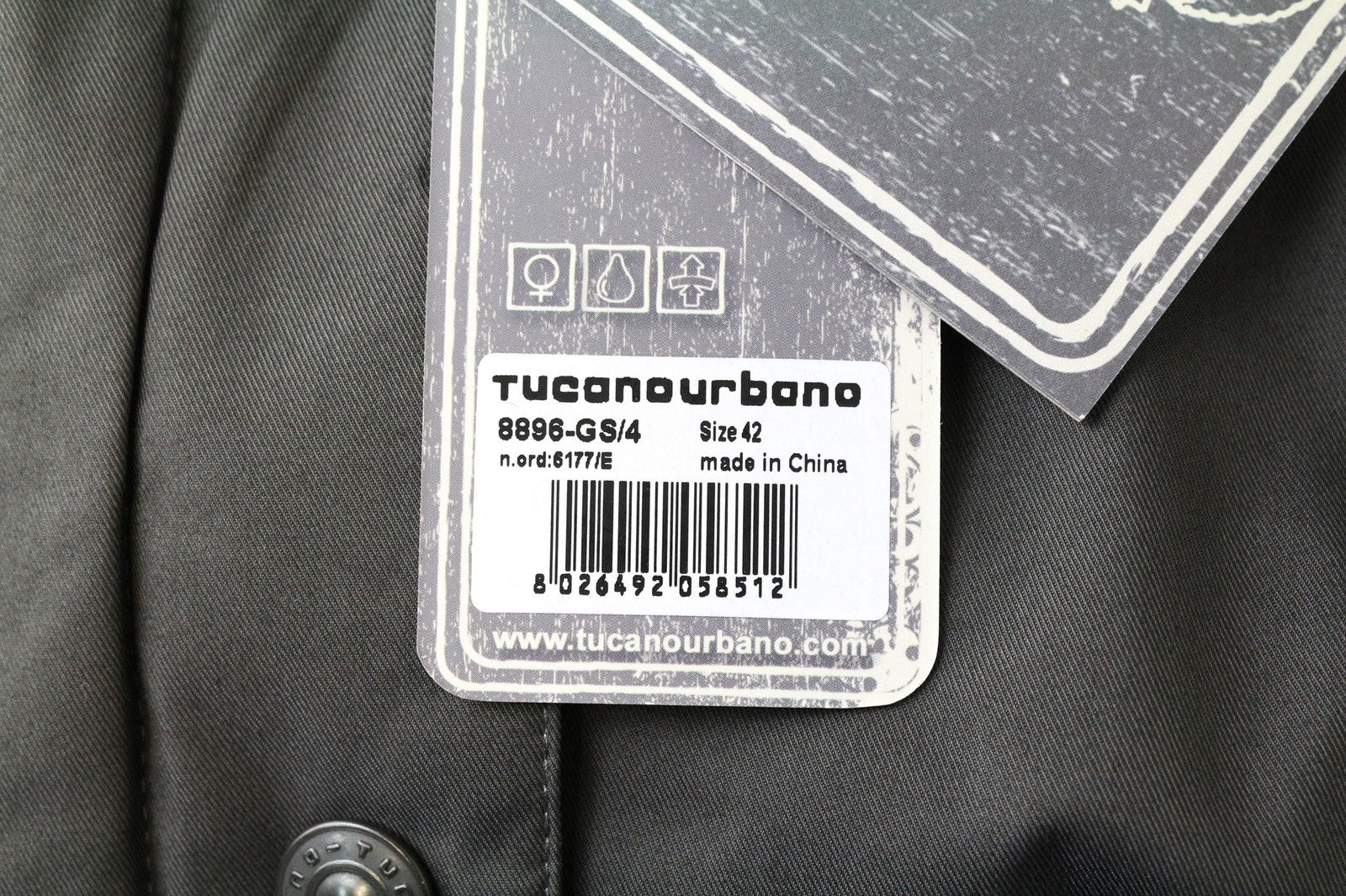 TUCANO URBANO Ksandra moteriška IT42 pilka medvilnės mišinio termo motociklininko striukė 
