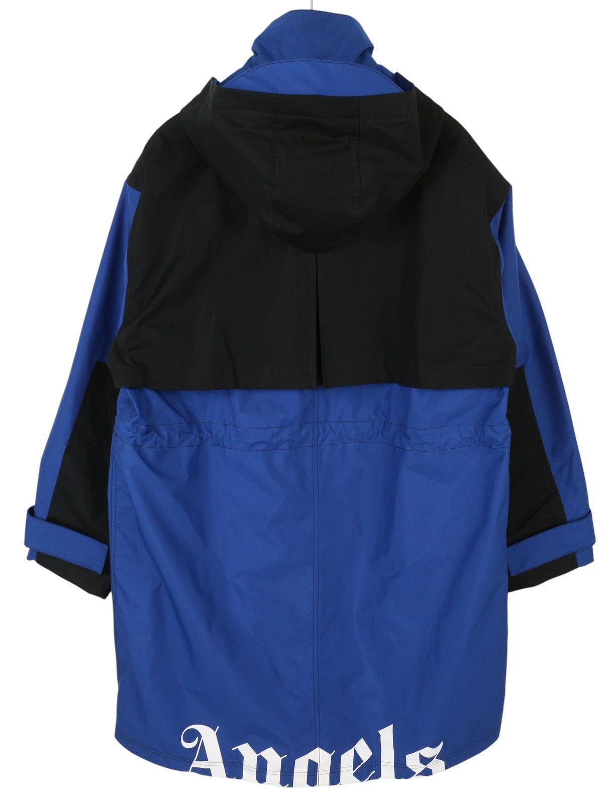 PALM ANGELS vyriška striukė S, mėlyna, su raišteliu juosmeniu, gobtuvu, didelė, RRP1250 