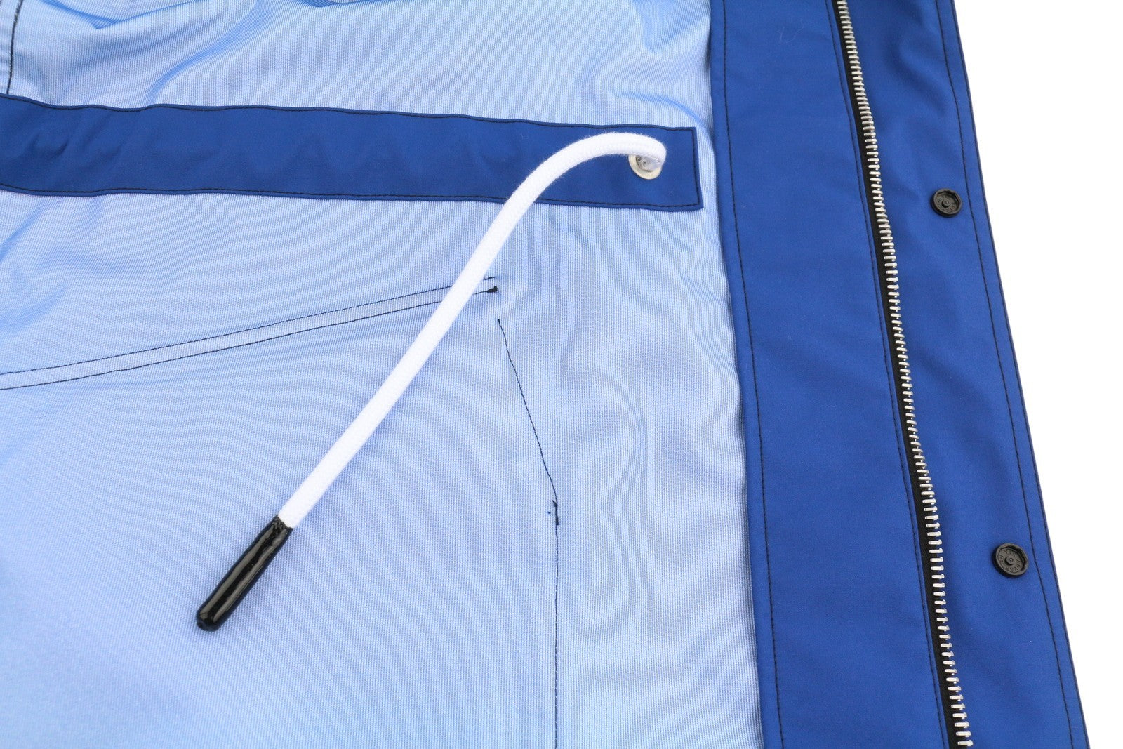 PALM ANGELS vyriška striukė S, mėlyna, su raišteliu juosmeniu, gobtuvu, didelė, RRP1250 