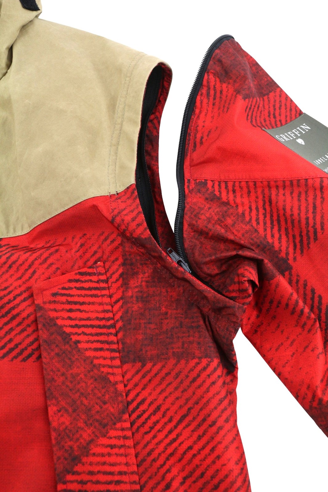 WOOLRICH xGriffin vyriška didelė žuvies uodegos dygsnio striukė L dydžio parka su nuimamomis rankovėmis RRP870 