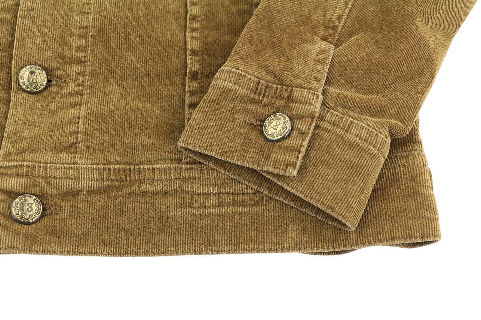 R13 Aptempta moteriška sunkvežimio striukė M su aukso rudos spalvos tampria virvele su sagomis FW25 RRP1199