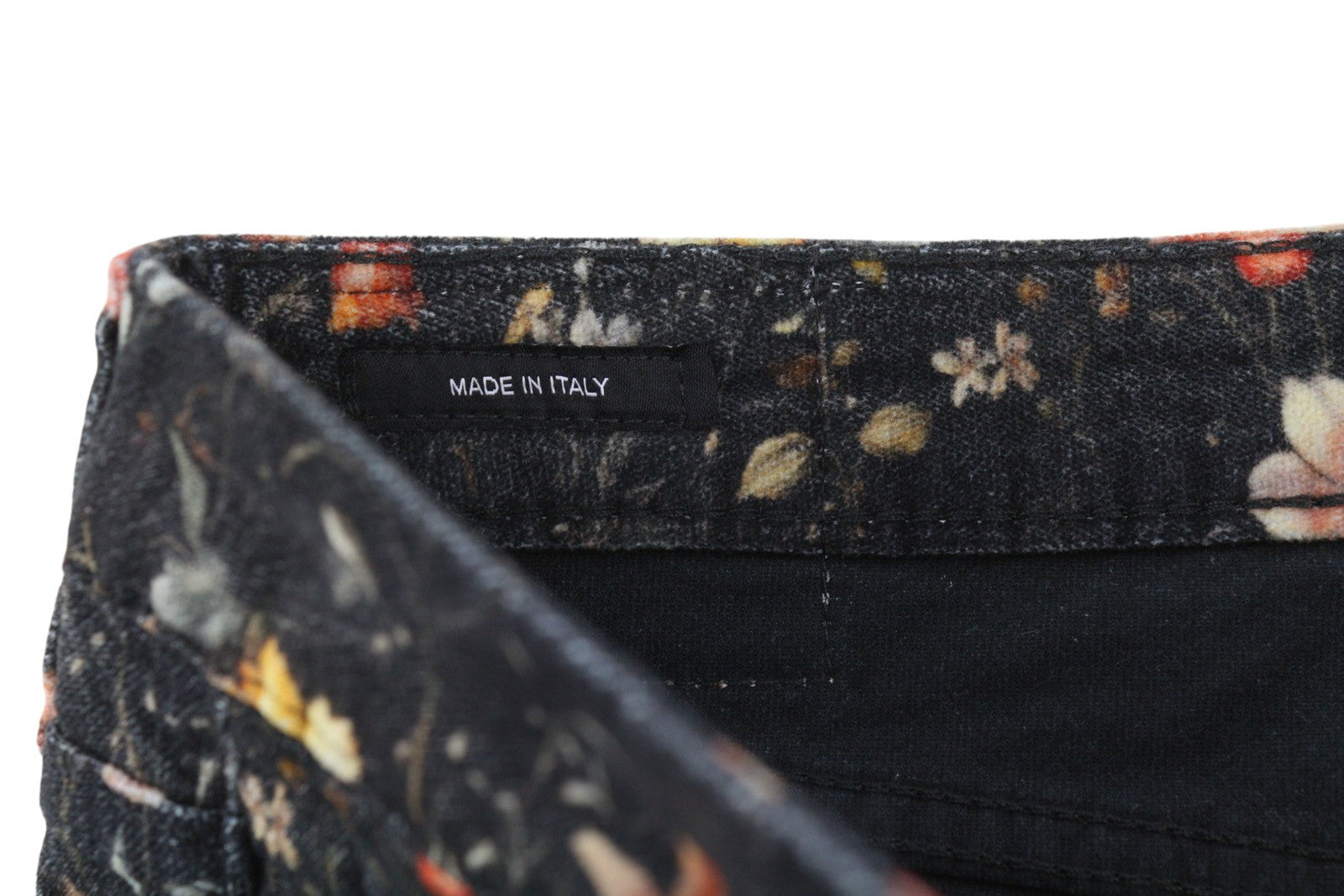 R13 berniukiški platėjantys moteriški džinsai, 30 Lunar Petal aksominiai, gėlių rašto, FW25, RRP799 