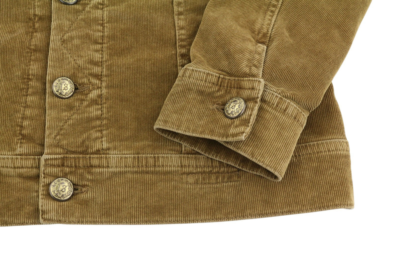 R13 Aptempta moteriška sunkvežimio striukė S su aukso rudos spalvos tampria virvele su sagomis FW25 RRP1199