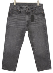 R13 Boyfriend moteriški džinsai 29 Wilson juodi ūsai su išblukusiais trumpais tiesiais PS25