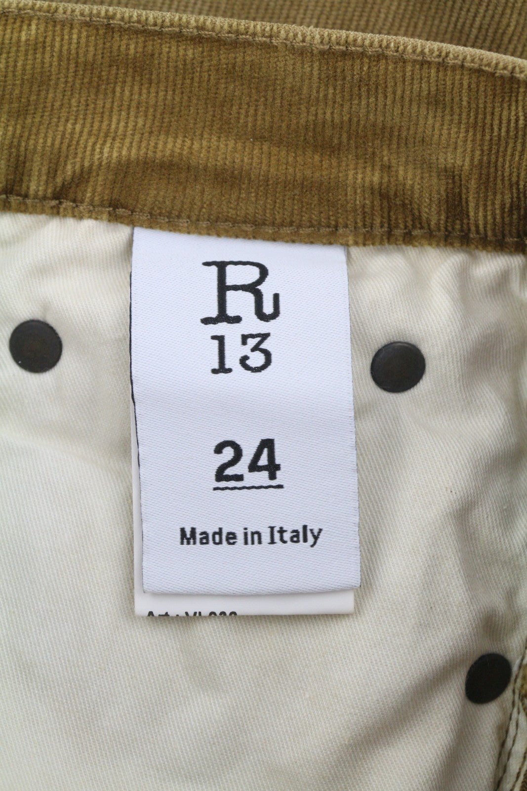 R13 Charlotte moteriškos kelnės 24 aukso rudos spalvos su tampriu virvele ir platėjančiomis FW25 RRP599 