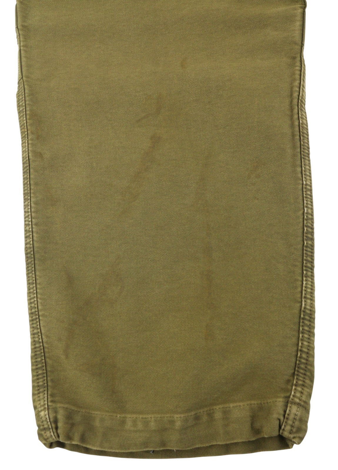 R13 kulkšnies karinės moteriškos kelnės, 30 alyvuogių spalvos, dažytos drabužių spalva, krovininės, su užtrauktuku, FW25, RRP1199 