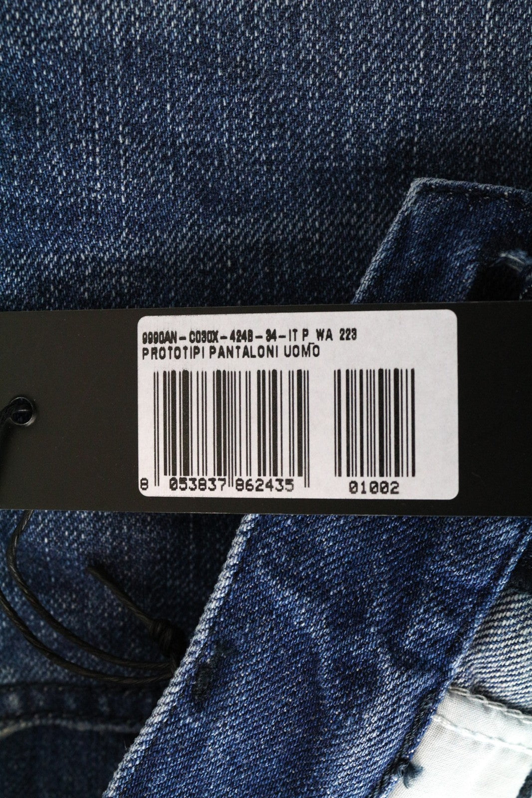 DIESEL Mharky 080AH Men's W34 Slim Distressed Blue Washed Casual Fit Jeans