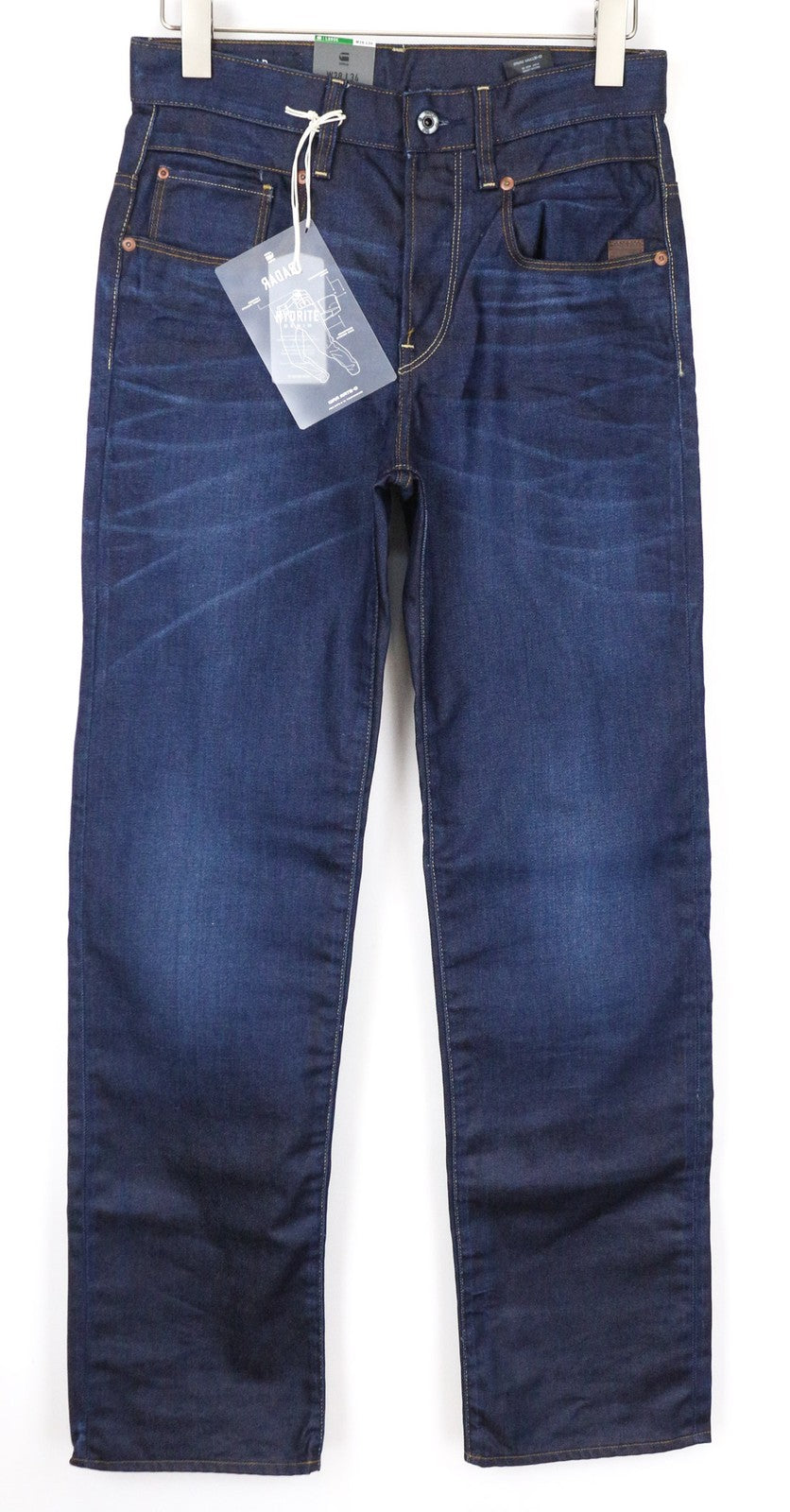 G-STAR RAW Radar Men's W28/L34 Blue Washed Pure Cotton Jeans Loose Fit Style