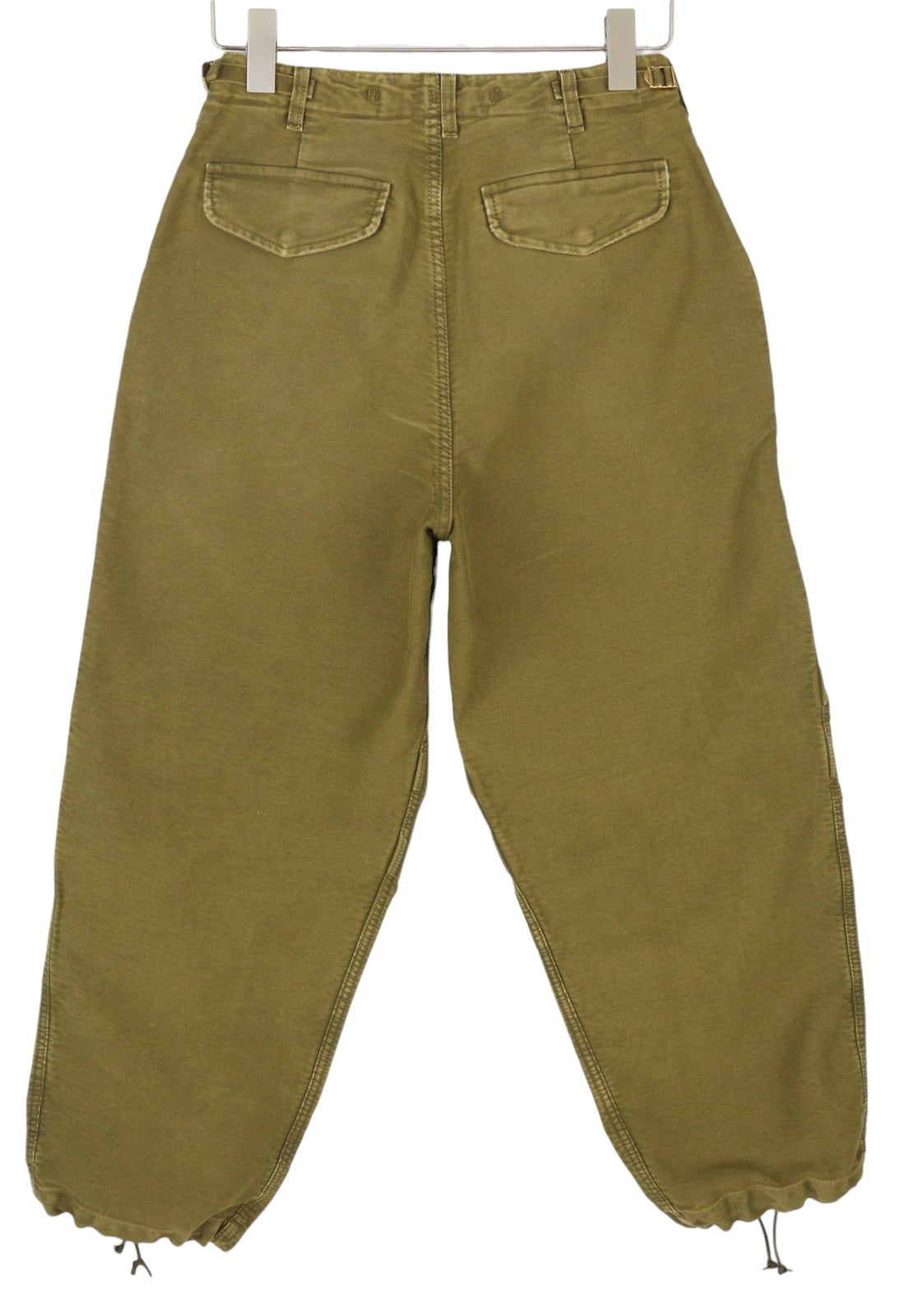 R13 moteriškos kelnės iki kulkšnies, karinės, 25, alyvuogių spalvos, dažytas krovininis logotipas, FW25, RRP1199 