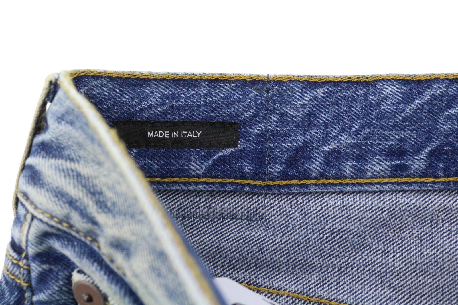 R13 Cuffed X-BF moteriški džinsai su rankogaliais 26 Jasper Straight Distress ūsai išblukusi mėlyna FW25 