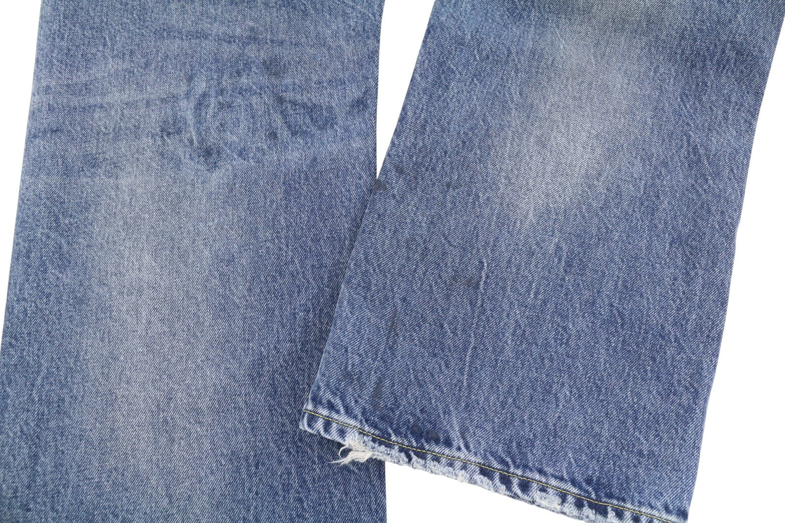 R13 Cuffed X-BF Women Jeans 29 Jasper Straight Whiskers Faded Blue Zip PF25