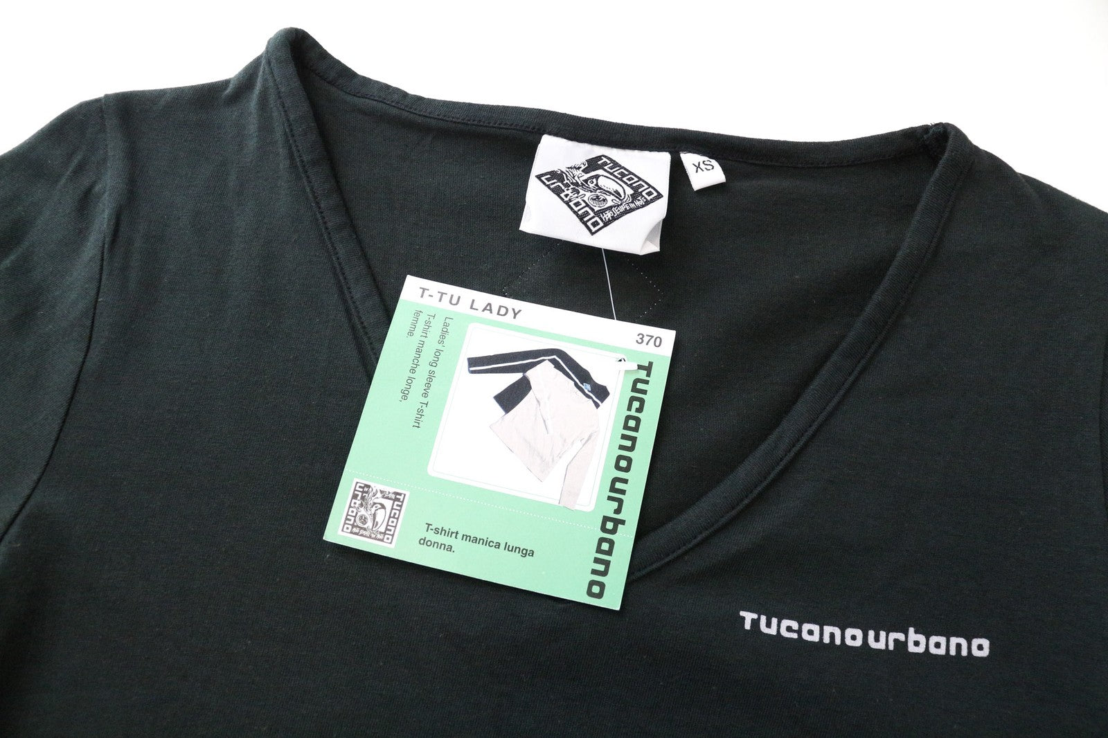 TUCANO URBANO T-TU moteriškas XS dydžio juodas medvilninis ilgomis rankovėmis megztinis 