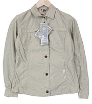 TUCANO URBANO Demetra moteriška IT38 smėlio pilkos spalvos medvilninė motociklininko striukė, neperpučiama nuo vėjo 