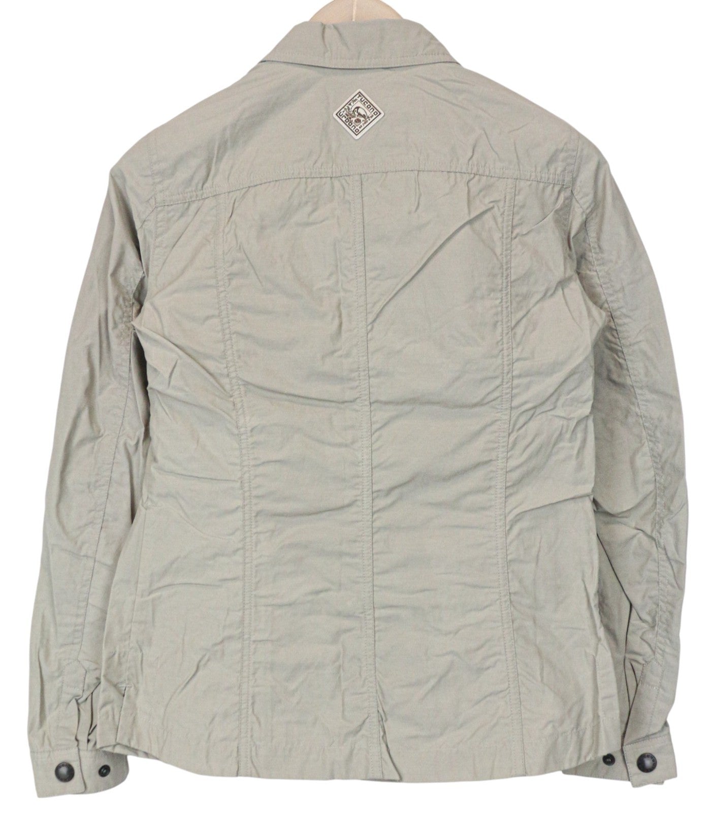 TUCANO URBANO Demetra moteriška IT38 smėlio pilkos spalvos medvilninė motociklininko striukė, neperpučiama nuo vėjo 