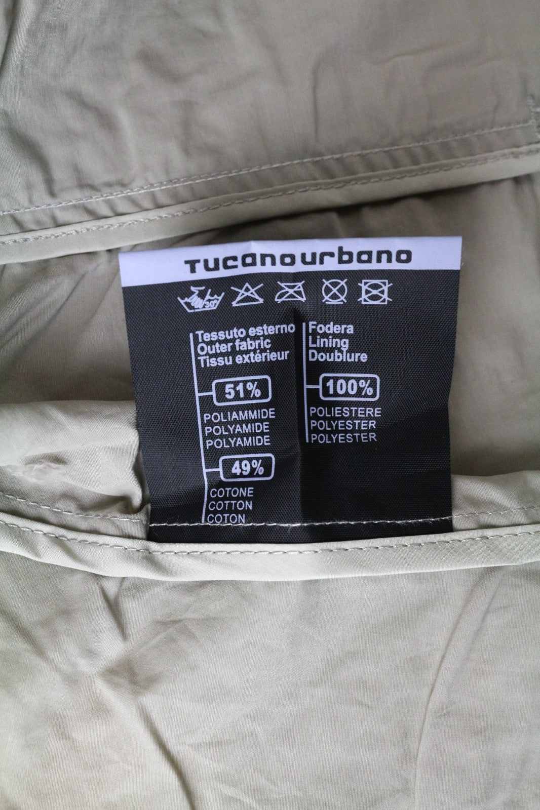 TUCANO URBANO Demetra moteriška IT38 smėlio pilkos spalvos medvilninė motociklininko striukė, neperpučiama nuo vėjo 