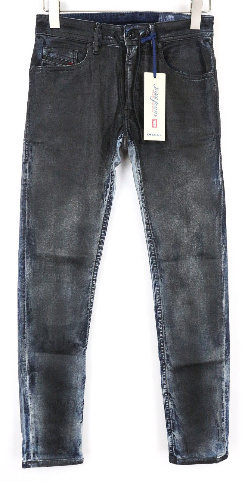 DIESEL Thommer CB-NE 086AZ vyriški W26 ploni pilkai mėlyni Sweat Jogg Stretch džinsai 