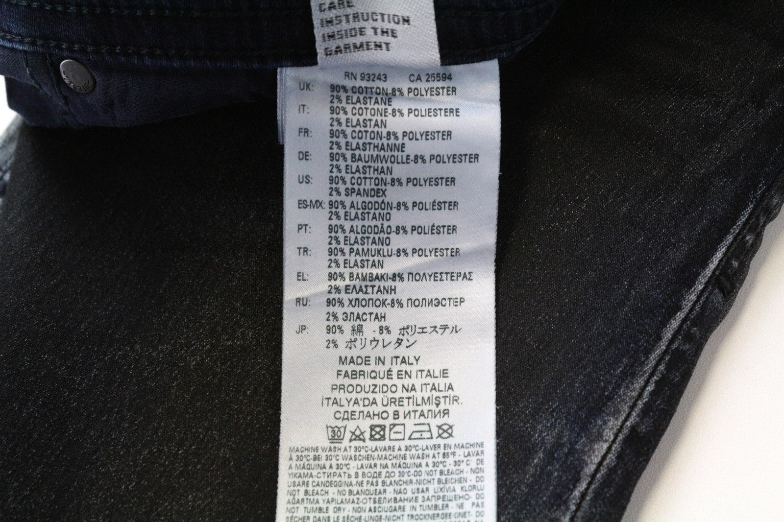 DIESEL Thommer CB-NE 086AZ vyriški W26 ploni pilkai mėlyni Sweat Jogg Stretch džinsai 