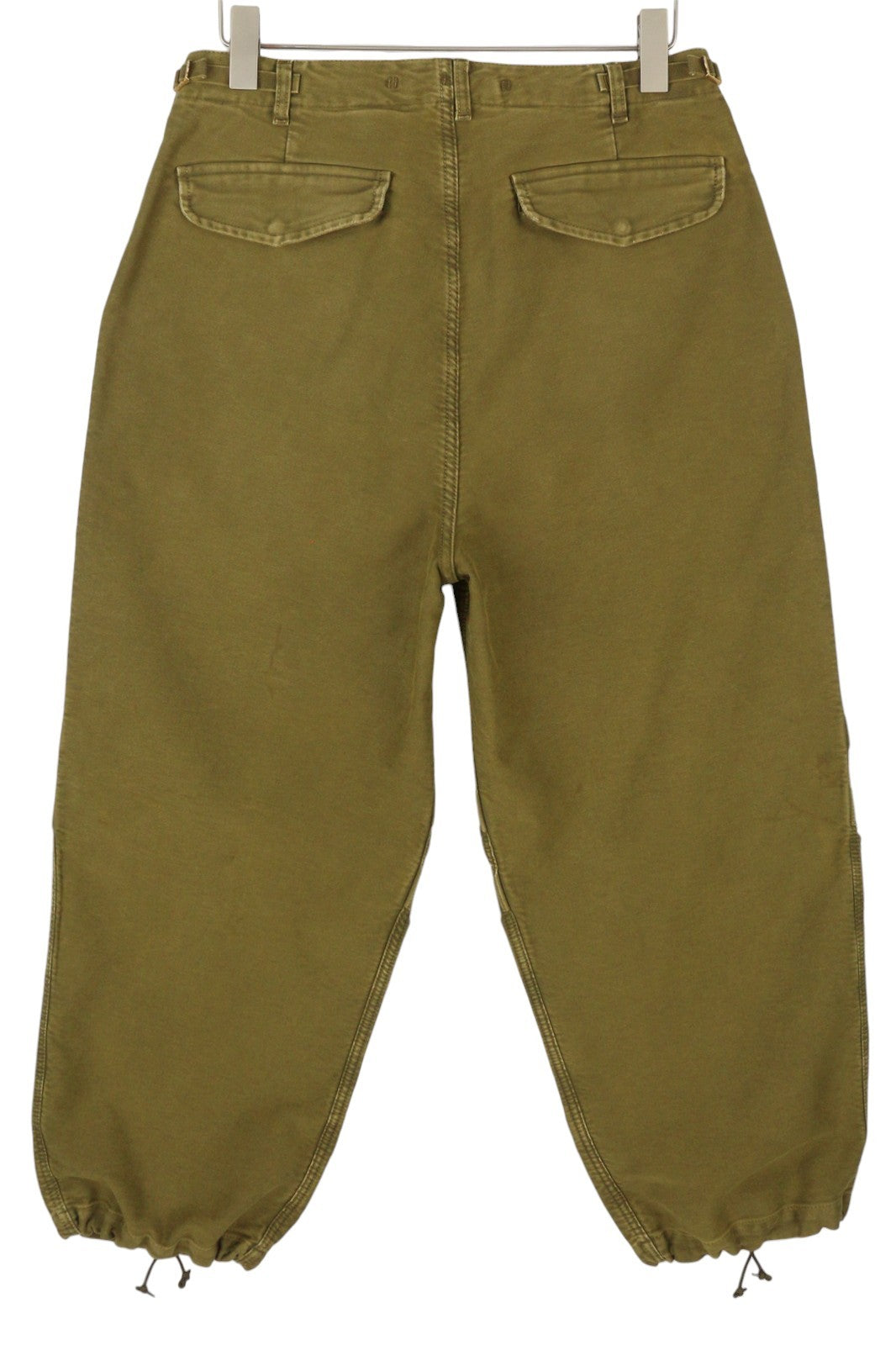 R13 moteriškos kelnės iki kulkšnies, karinės, 30 alyvuogių spalvos, dažyta moleskine, FW25, RRP1199 