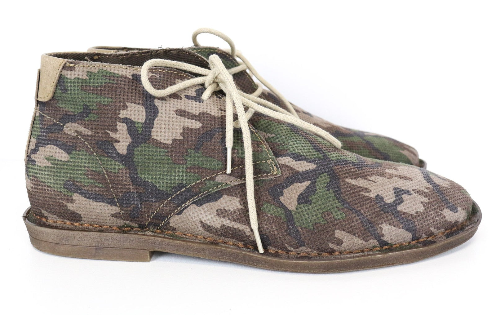 REPLAY vyriški batai EU40 rudi kamufliažinio rašto aukštakulniai laisvalaikio batai su raišteliais 