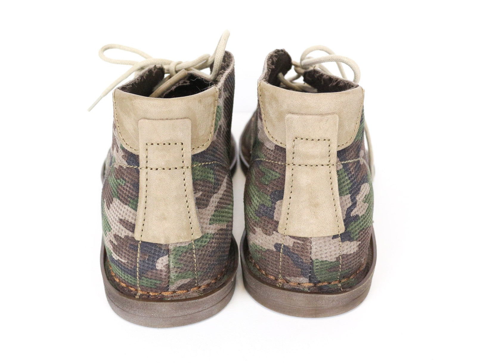 REPLAY vyriški batai EU40 rudi kamufliažinio rašto aukštakulniai laisvalaikio batai su raišteliais 